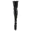 Pleaser - FLAMINGO3063 Platform Overknee Boots - Pole dance shoes - Black Product image
